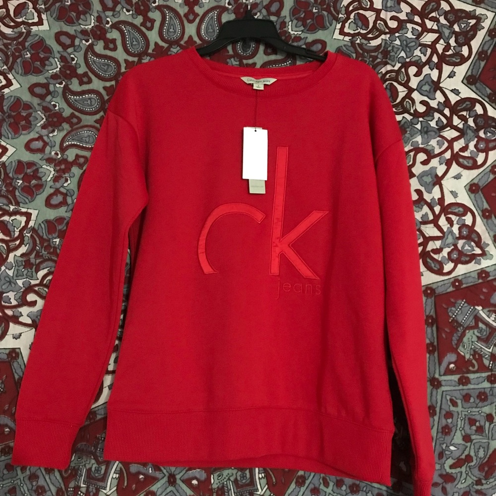 Sale 🎉 Red logo sweatshirt NWT
